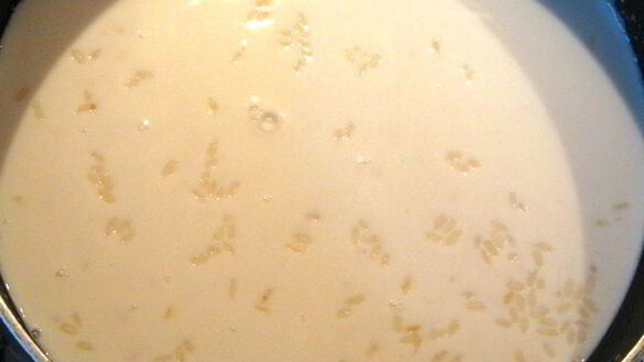 ШАГ 3. рис, сваренный в молоке