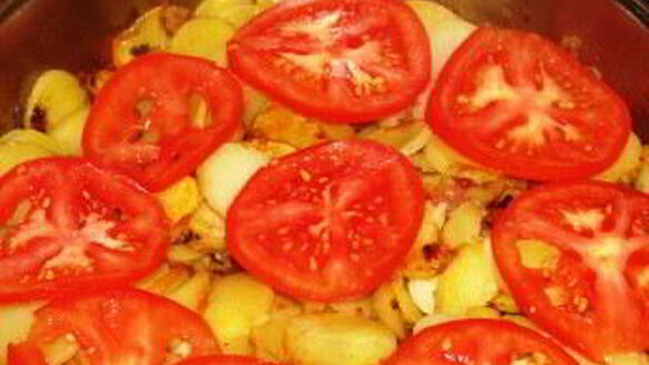 ШАГ 3. жареная картошка с фаршем