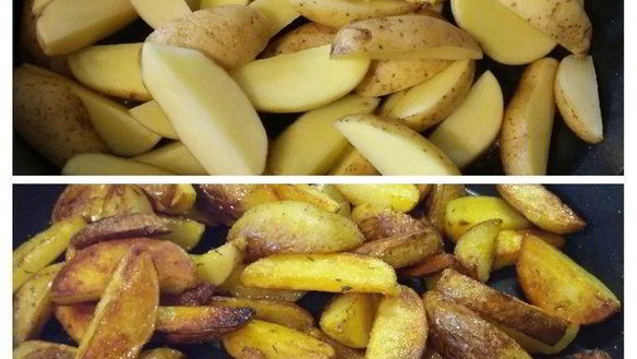 ШАГ 4. жареная картошка с колбасками по-андалузски