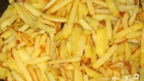 ШАГ 6. жареная картошка с шампиньонами