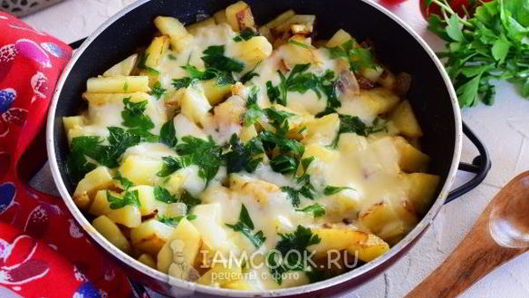 ШАГ 11. жареная картошка с сыром