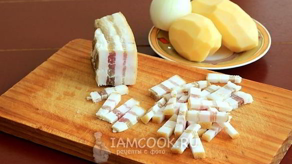 ШАГ 4. жареная картошка со шкварками