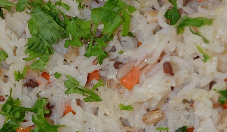 Рецепт жареный рис с перловкой и мясом