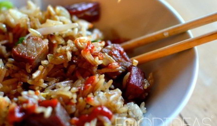 Рецепт жареный рис со свининой, китайская классика