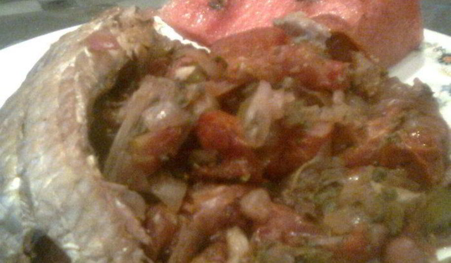 Рецепт долма из копченой рыбы