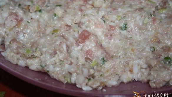 ШАГ 3. долма из свинины с яблоками