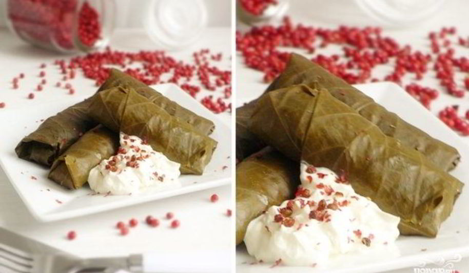 Рецепт долма в виноградных листьях в мультиварке