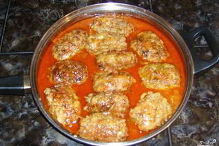 Голубцы ленивые с куриным фаршем