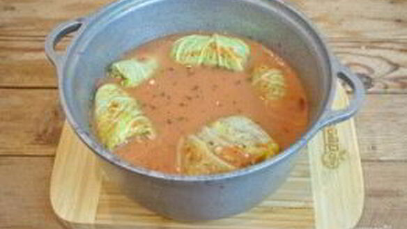 ШАГ 8. голубцы с фаршем и рисом