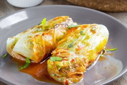 Голубцы с куриной печенью