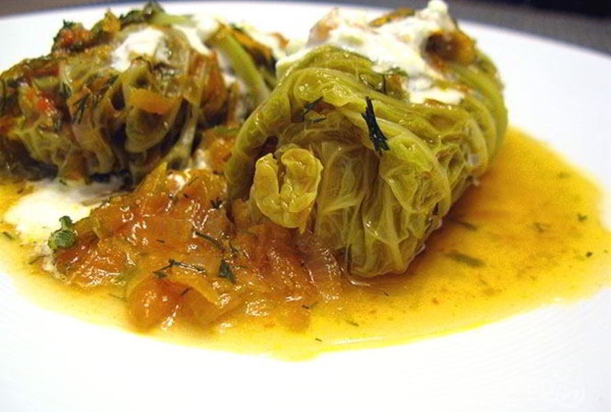 Голубцы с морепродуктами