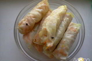 Голубцы с морковкой по-корейски