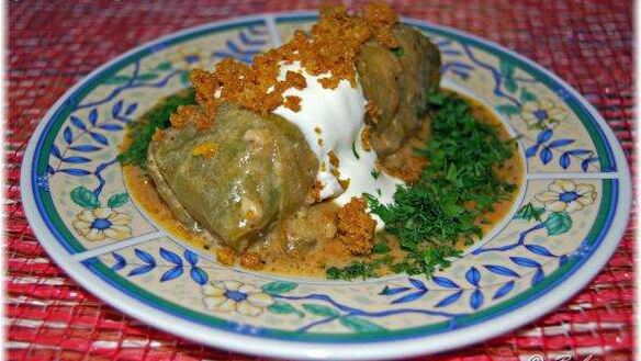 ШАГ 35. голубцы с мясом, перловкой и грибами