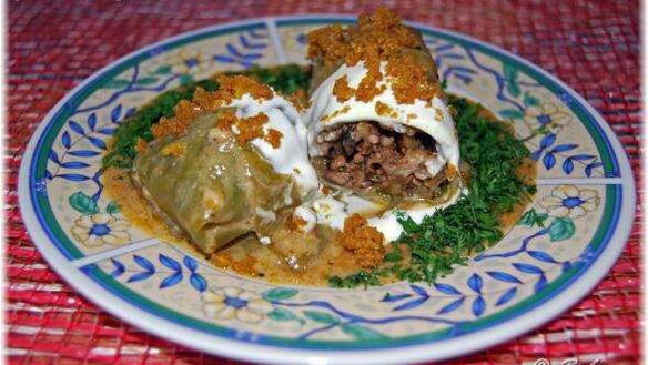 ШАГ 37. голубцы с мясом, перловкой и грибами