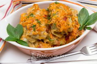 Голубцы в томатно-сметанном соусе в духовке