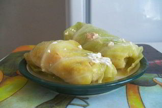 Горячие голубцы в сметане