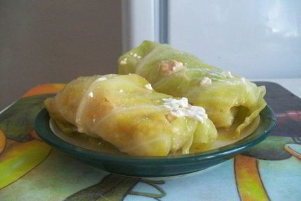 Горячие голубцы в сметане