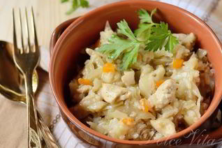 Ленивые голубцы с курицей