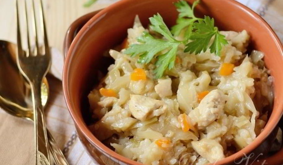 Рецепт ленивые голубцы с курицей