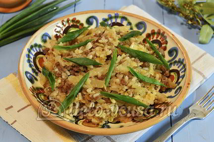 Ленивые голубцы со сметаной