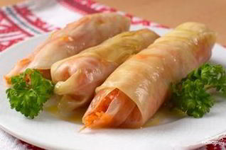 Маринованные голубцы с морковкой