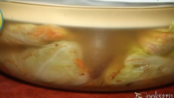 ШАГ 6. постные закусочные голубцы с острой морковной начинкой