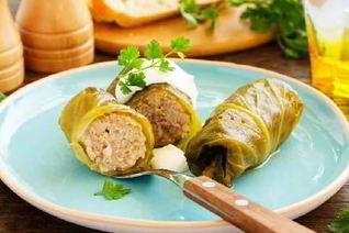 Румяные голубцы с мясным фаршем