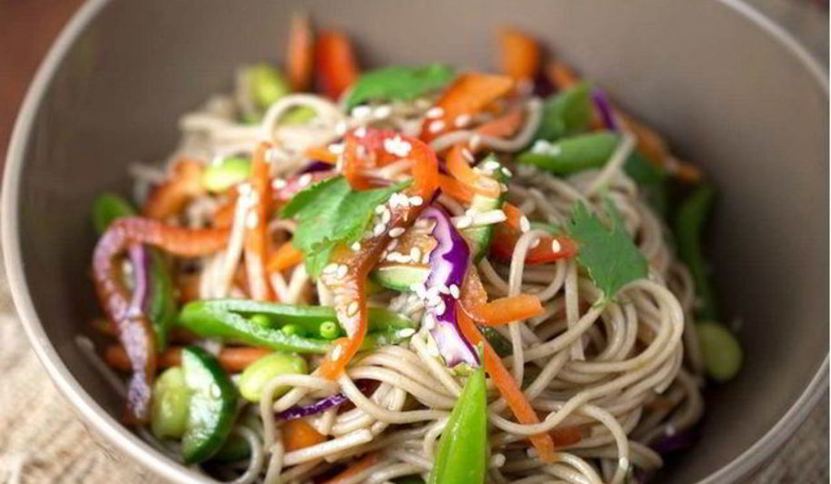 Рецепт гречневая лапша с овощами