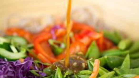 ШАГ 2. гречневая лапша с овощами