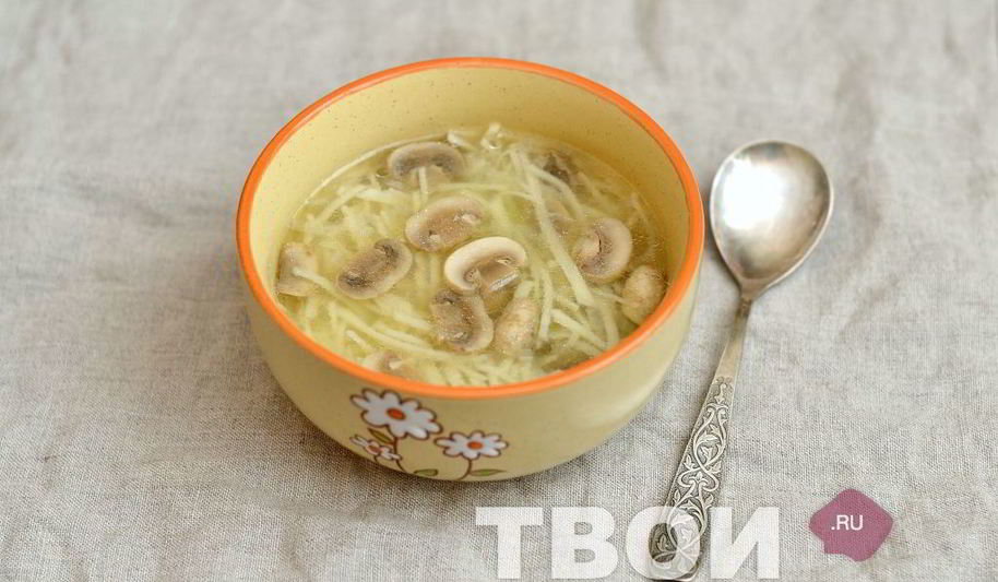 Рецепт грибная лапша