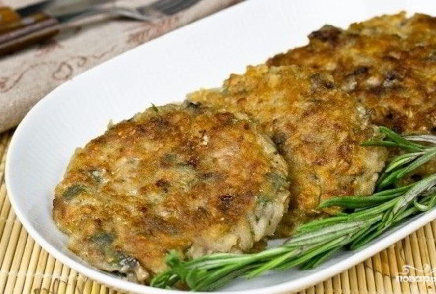 Биточки из шампиньонов