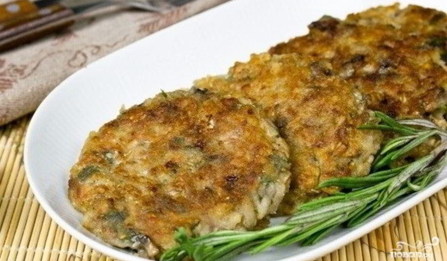 Рецепт биточки из шампиньонов