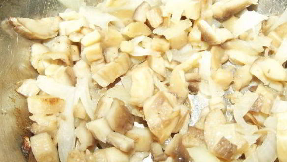 ШАГ 2. фаршированные грибы с сыром в духовке