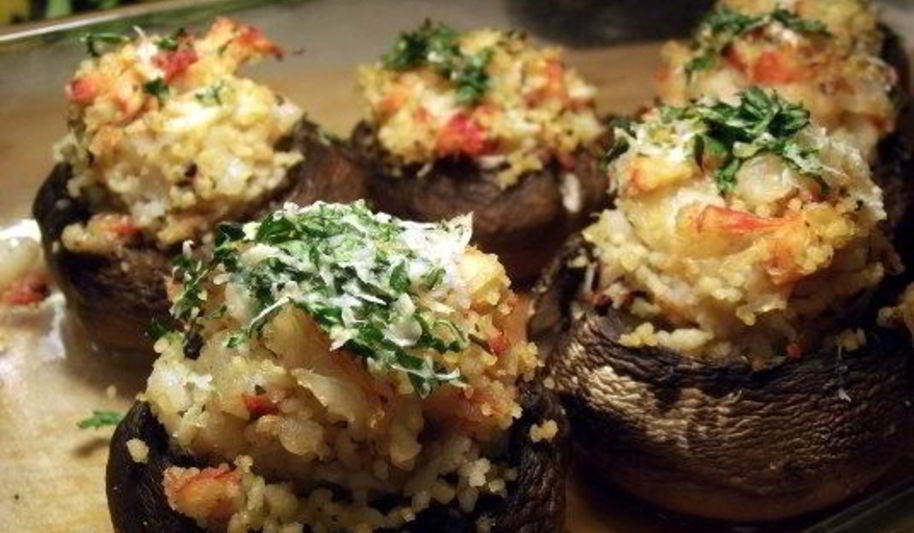Рецепт фаршированные шампиньоны с креветками