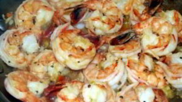 ШАГ 3. фаршированные шампиньоны с креветками