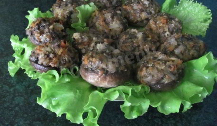 Рецепт фаршированные шампиньоны в духовке с сыром