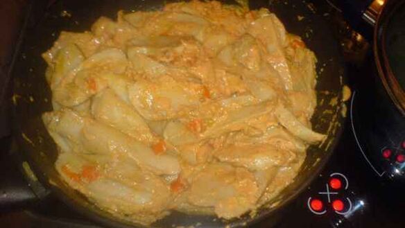 ШАГ 32. грибы обжаренные под соусом с гарниром