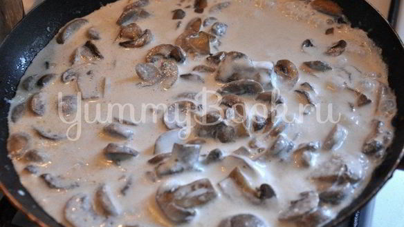 ШАГ 6. грибы в сметане