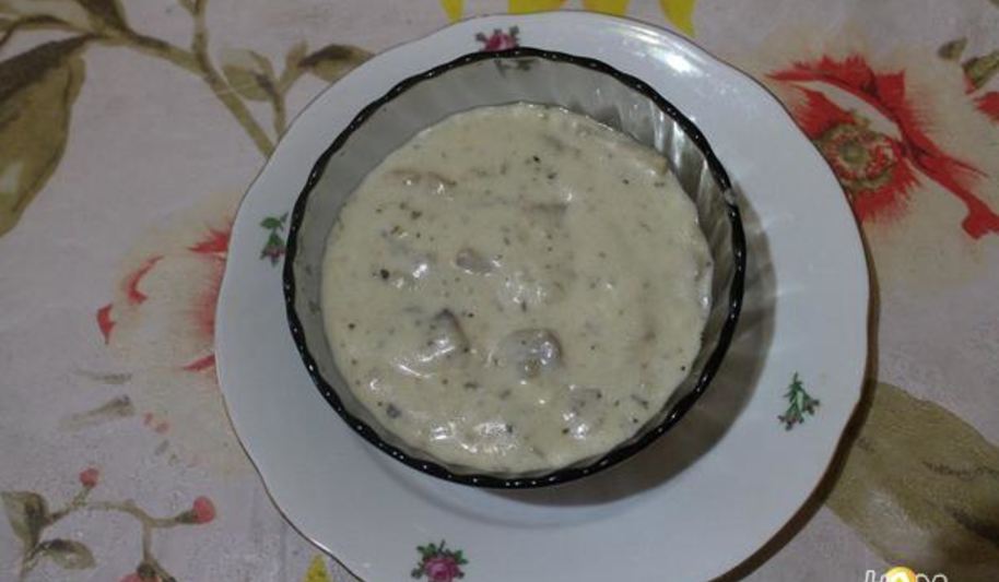 Рецепт грибы в сметанном соусе