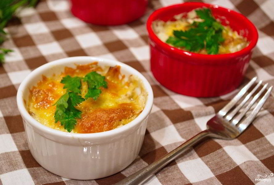 Грибы, запеченные с сыром