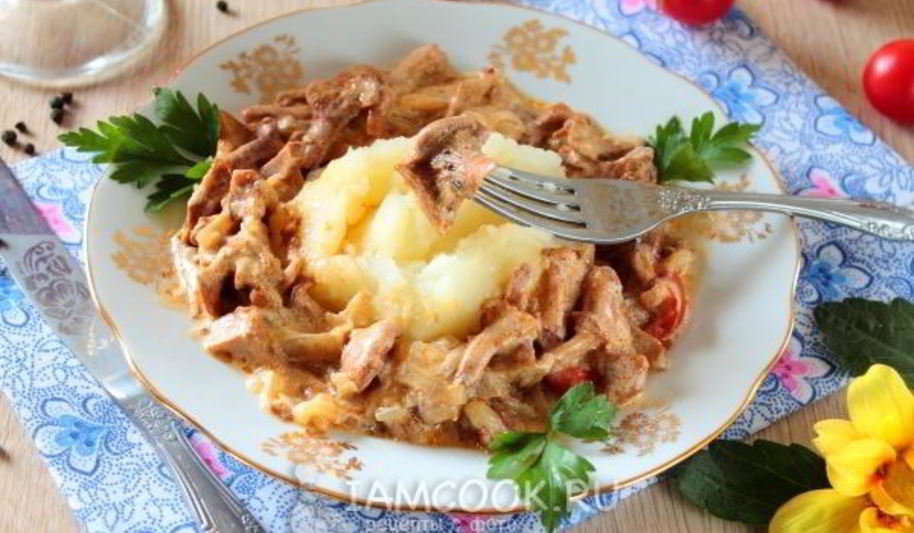 Рецепт лисички жареные в сметане