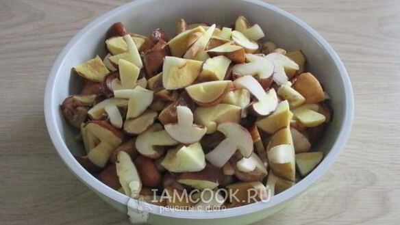 ШАГ 6. маслята жареные с картошкой