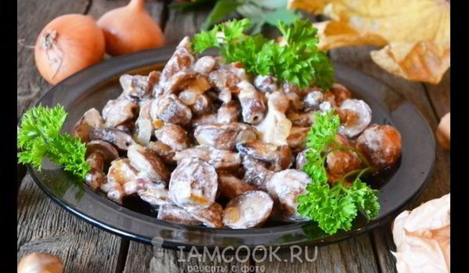 Рецепт маслята жареные в сметане