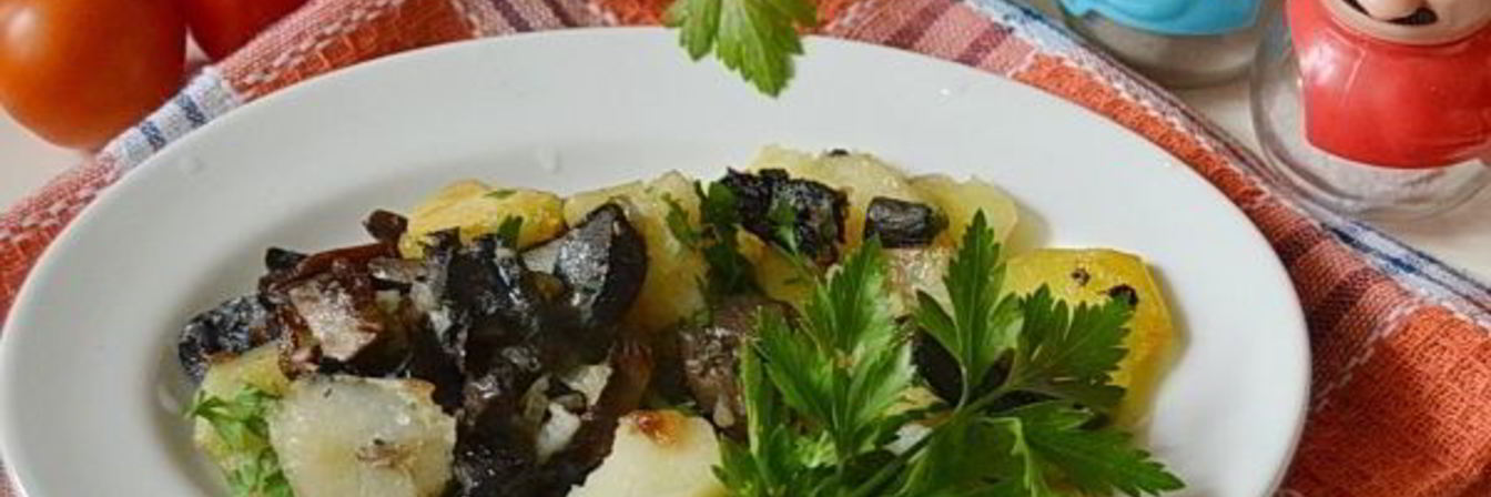 Подберезовики жареные с картошкой