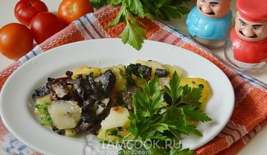 Рецепт подберезовики жареные с картошкой