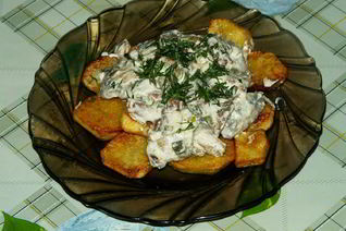 Подосиновики, тушеные в сметане