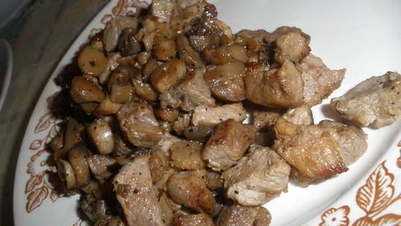 ШАГ 2. шампиньоны фаршированные курицей