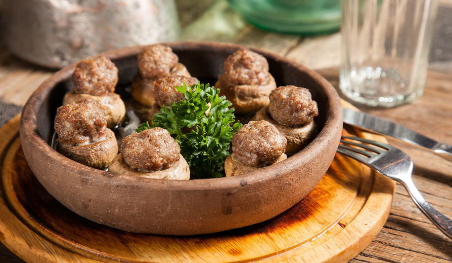 Рецепт шампиньоны, фаршированные мясом