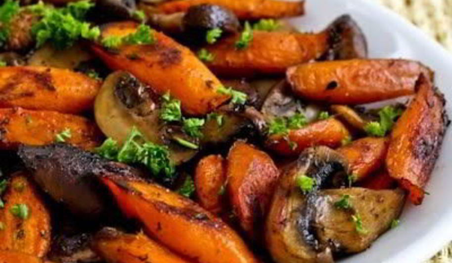 Рецепт шампиньоны с морковью