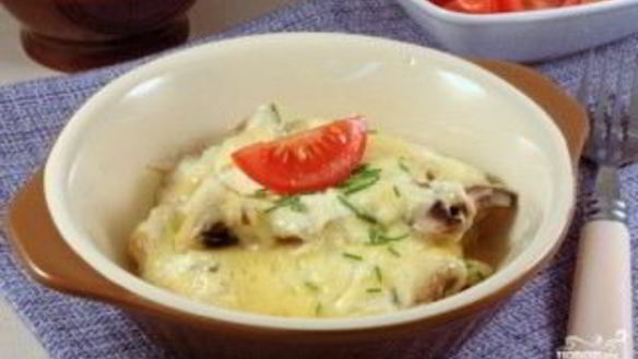 ШАГ 6. шампиньоны с сыром в духовке